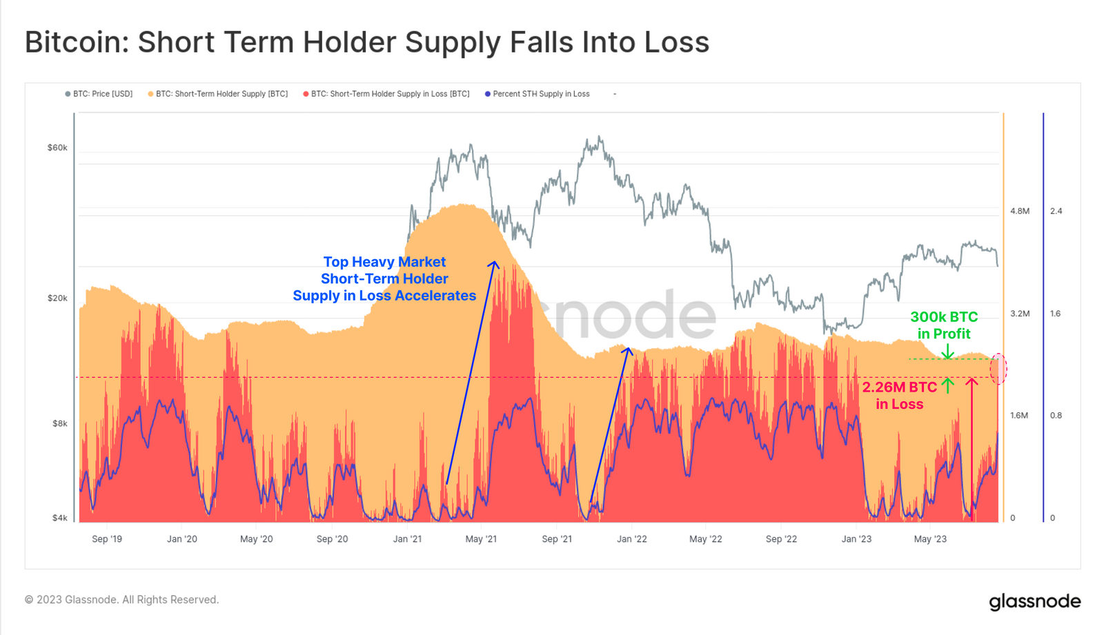 bitcoin short term supply chart